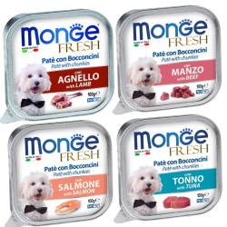 MONGE FRESH PÁSTÉTOM ÉS FALATKÁK 100g