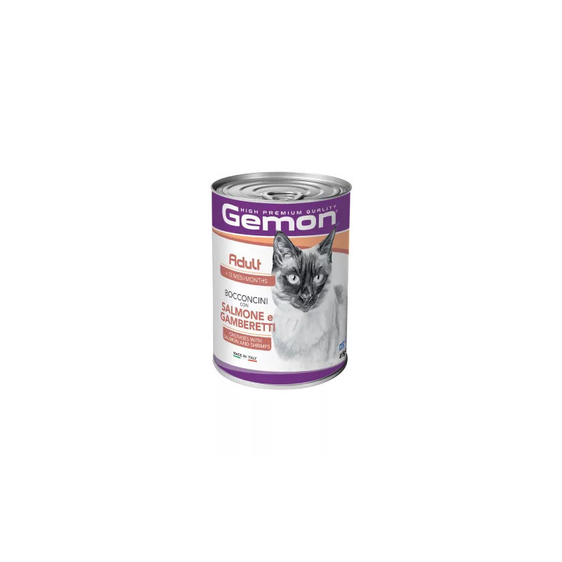 GEMON CAN ADULT MACSKA KONZERV (LAZAC ÉS GARNÉLA) - 415 g