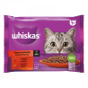 WHISKAS ALUTASAKOS ELEDEL HÚSOS VÁLOGATÁS MÁRTÁSBAN - MARHA & CSIRKE – 4 x 85 g
