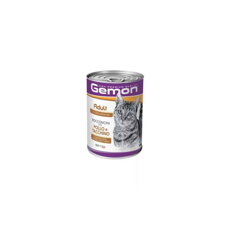 GEMON CAT ADULT MACSKA KONZERV (CSIRKE ÉS PULYKA) – 415g