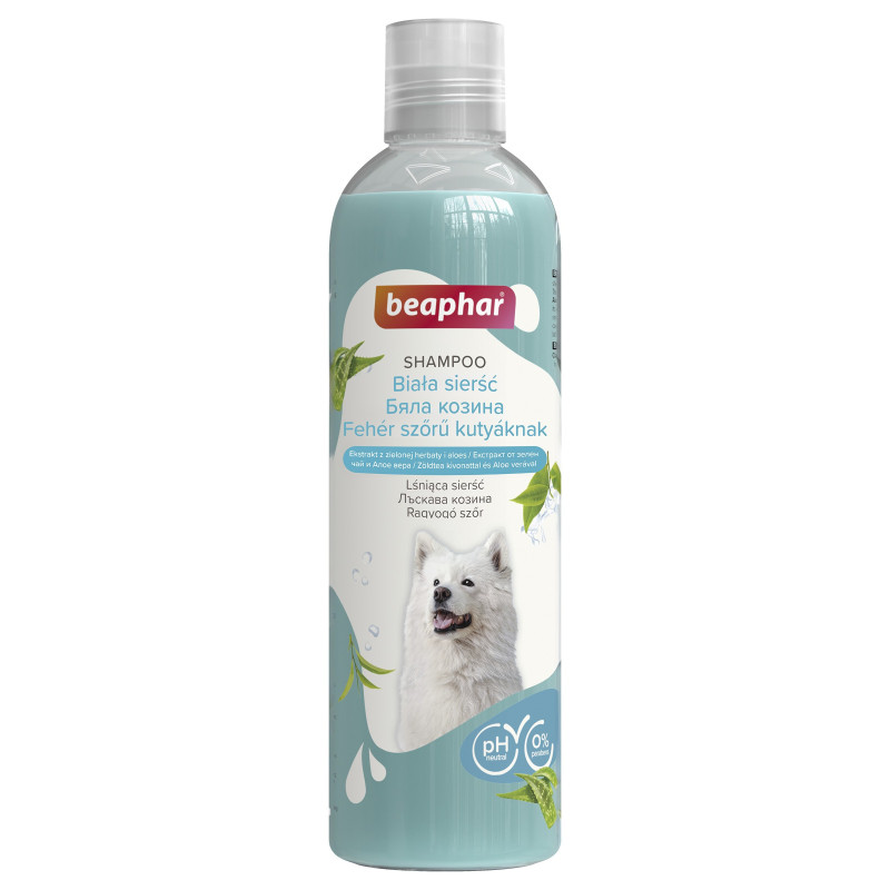 SAMPON FEHÉR SZŐRŰ KUTYÁKNAK ZÖLD TEÁVAL – 250ml