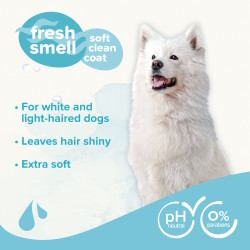 SAMPON FEHÉR SZŐRŰ KUTYÁKNAK ZÖLD TEÁVAL – 250ml