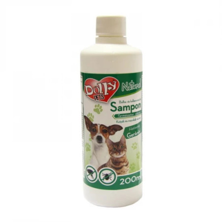 DOLLY NATURAL BOLHA ÉS KULLANCSRIASZTÓ SAMPON KUTYÁK ÉS MACSKÁK RÉSZÉRE -  200ML