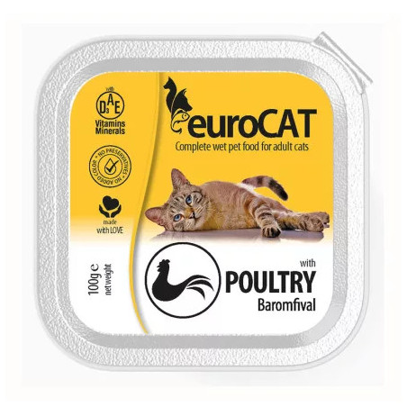 EURO CAT ALUTÁLKA – BAROMFI - 100G