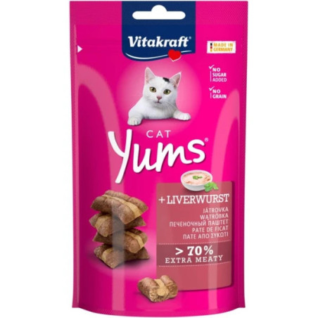 VITAKRAFT CAT YUMS JUTALOMFALAT PUHA MÁJJAL – 40g