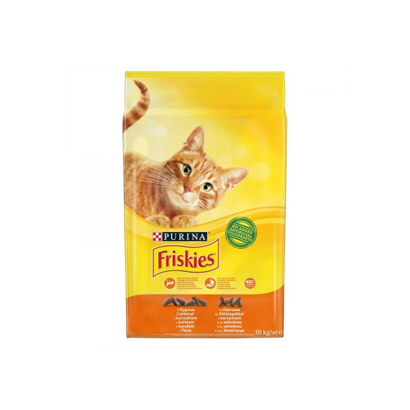 Friskies Csirkével és Zöldségekkel Száraz Macskaeledel - 10kg