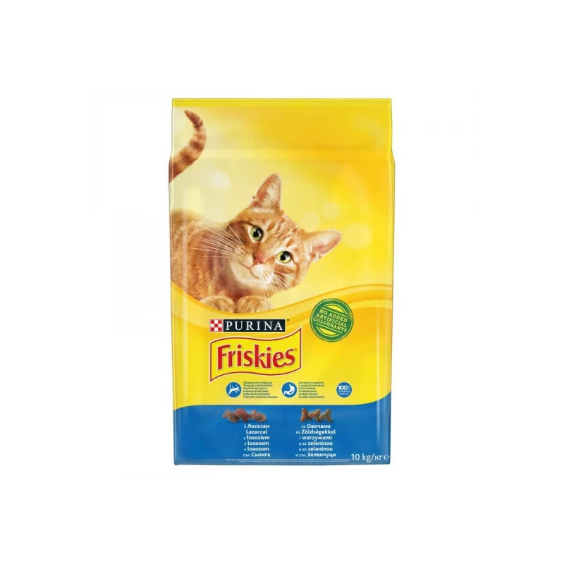 Friskies  Lazaccal és zöldségekkel Száraz Macskaeledel- 10kg