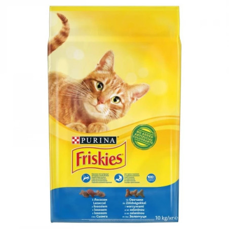 Friskies  Lazaccal és zöldségekkel Száraz Macskaeledel- 10kg