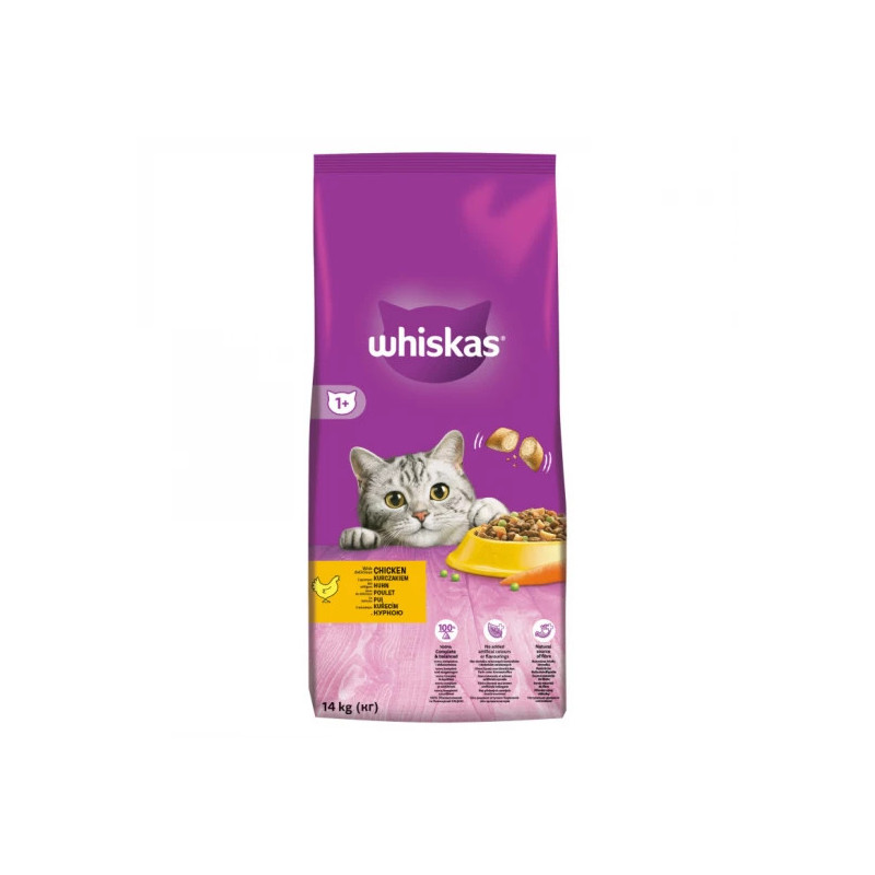 Whiskas száraz macskaeledel csirkével - 14kg