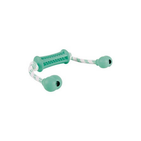 TRIXIE JÁTÉK GUMI DENTA FUN RÚD KÖTÉLLEL 9CM/37CM