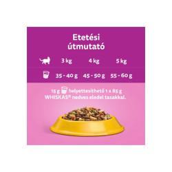 WHISKAS® STERILE SZÁRAZELEDEL CSIRKÉVEL – KIMÉRŐS